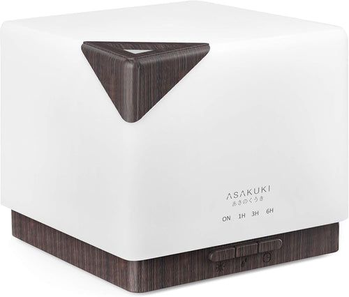 700 Ml Premium, Essential Oil Diffuser, Quiet 5-In-1 Humidifier, Natural Home Fragrance Diffuser - Black