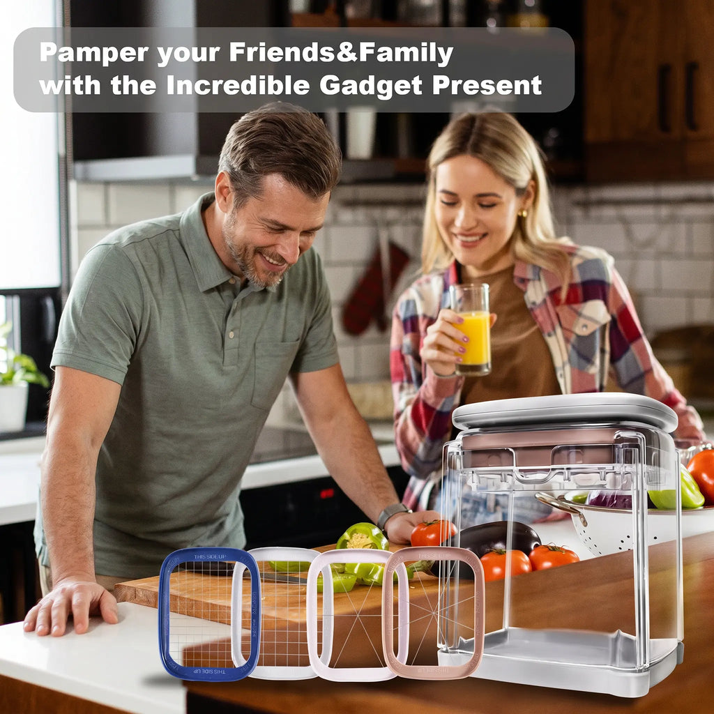 Summersale Vertical Vegetable Slicer – Fruit and Vegetable Slicer, Portable Kitchen Slicing Tool