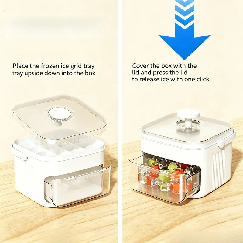 50-Cube Extra-Large Push-Button Ice Maker with Ice Scoop and Ice Storage Bin—Features Easy-To-Remove Quick-Release Ice Trays for Convenient Ice Retrieval, a Must-Have for Any Kitchen, Ice Cubes Maker
