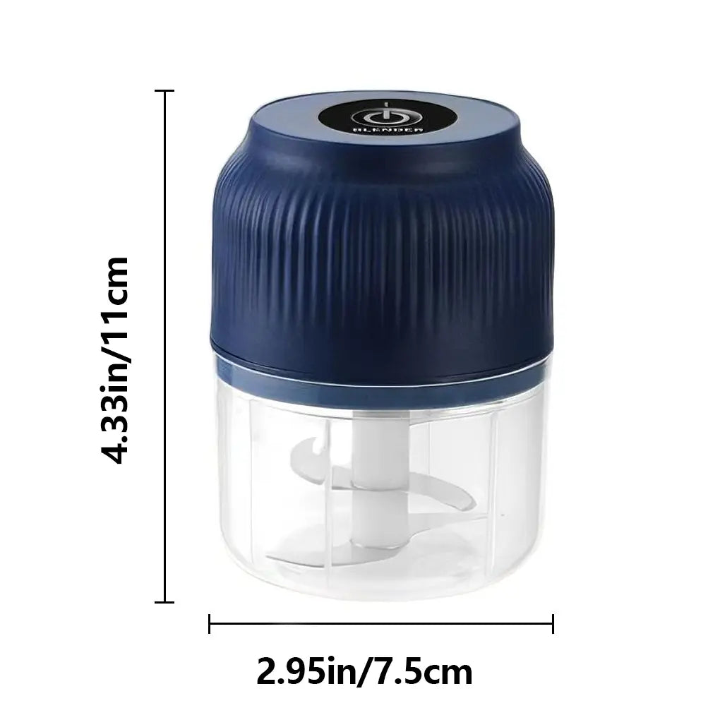 Electric Food Processor Vegetable Chopper, Mini USB Charging Wireless Onion Cutter for Veggies, Ginger, Fruits, Nuts, Herbs, Etc