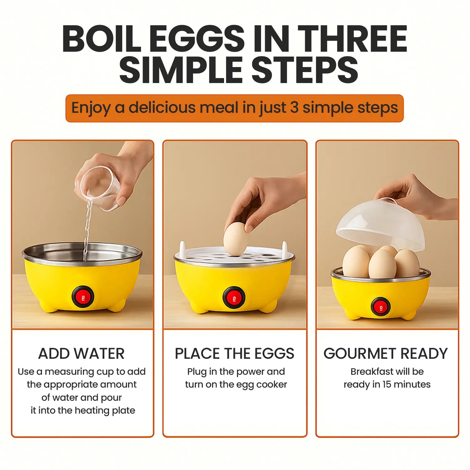Rapid Egg Cooker,350W Rapid Electric Egg Maker, Egg Steamer,Egg Boiler,Cookers with Automatic Shut Off,7 Eggs Capacity Lazy Egg Boiler,Multifunction Heated Milk,Heated Food