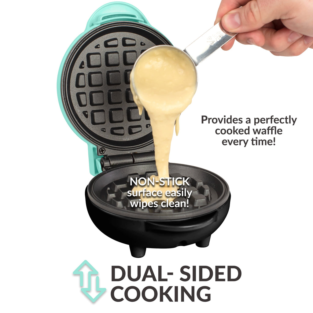 Waffle Maker, Teal