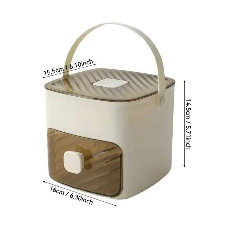 Double-Deck 48-Cube Portable Ice Maker & Ice Cream Maker Machines, Easy-Press Lid, Silicone Trays, Durable Countertop Tool for Cold Summer Drinks, DIY Frozen Food, Icecream Maker Machines