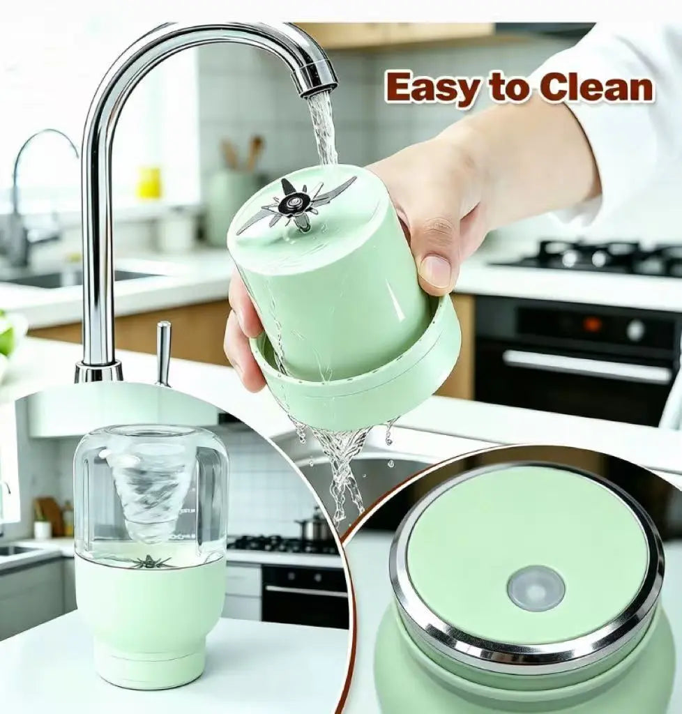 Portable Cordless Handheld Blender - 24Oz Bpa-Free Vessel, Leakproof Lid, Sip Spout, USB-C Rechargeable Battery-Powered Mini Blender for Shakes, Travel Use, Kitchen Tools and Gadgets, Cool Outdoor Gadgets (Includes Nutritious Recipe)