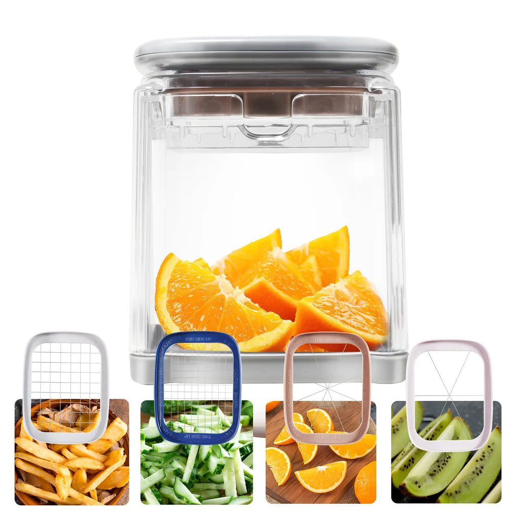 Summersale Vertical Vegetable Slicer – Fruit and Vegetable Slicer, Portable Kitchen Slicing Tool