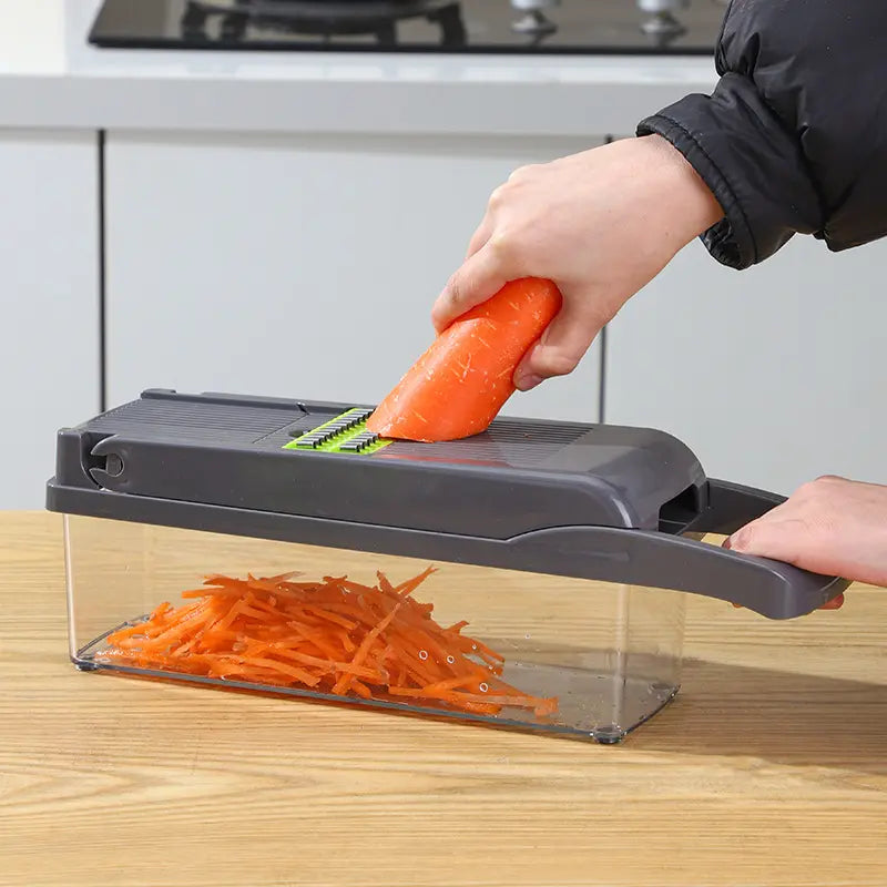 Steel 16 in 1 Vegetable Fruit/Vegetable Slicer Professional Multifunctional Kitchen Slicer Stainless Vegetable Chopper Boujee Kitchen Gadgets Food Prep Tool