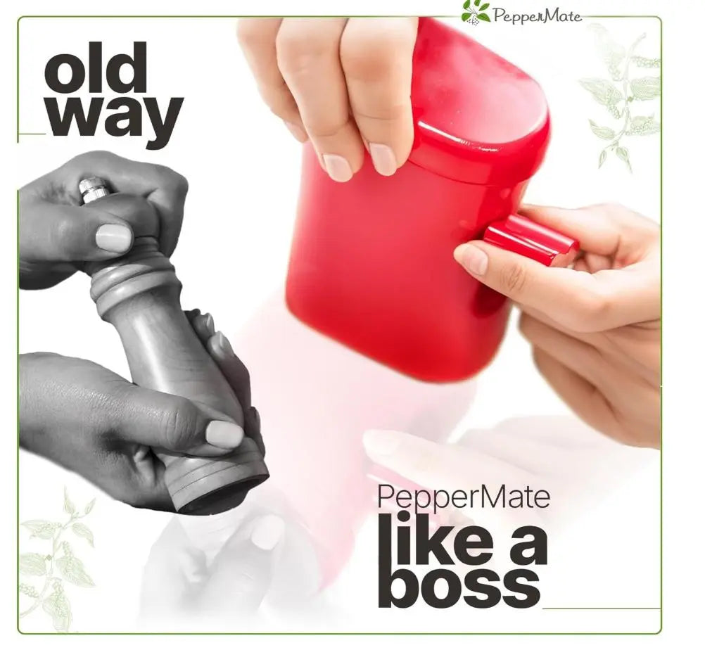 The Famous & Best Pepper Grinder with Lifetime Warranty. the Peppermate Manual Pepper Mill Ceramic Grinder for Pepper, Salt and Seasonings.