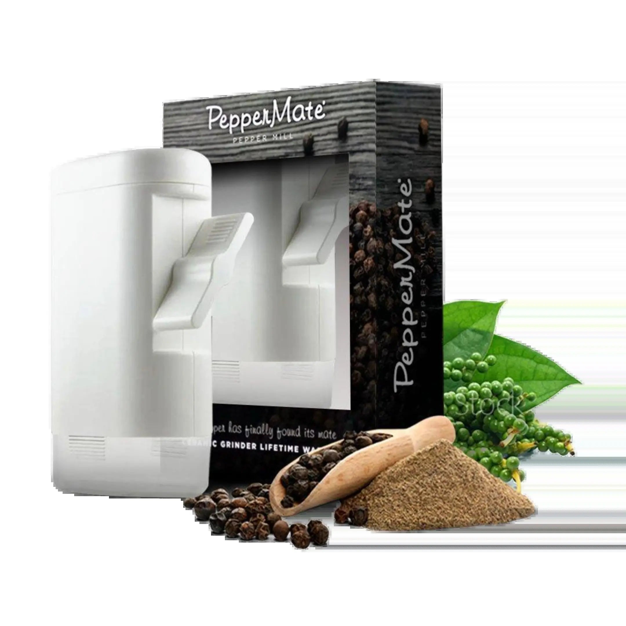 The Famous & Best Pepper Grinder with Lifetime Warranty. the Peppermate Manual Pepper Mill Ceramic Grinder for Pepper, Salt and Seasonings.