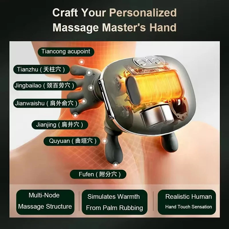 Original N7 Master Hand Shoulder Neck Massage Machine Trapezius Electric Cervical Neck Relax Massager Cervical Spine Massager