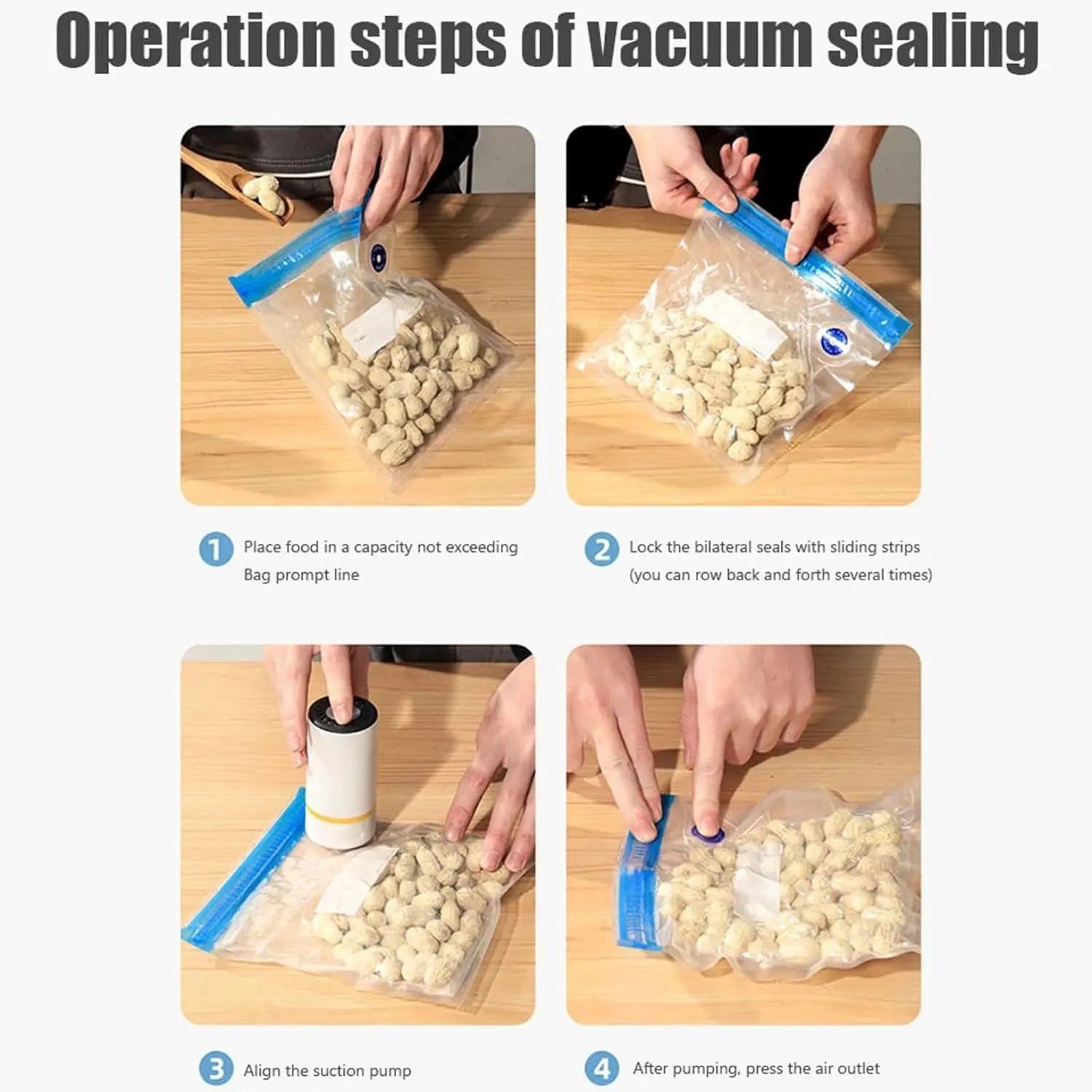 Compact Vacuum Sealer for Food ,Powerful Handheld Vacuum Sealer Machine, Seal Meal Saver, Portable Food Sealer